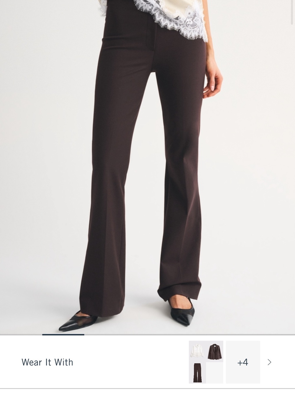 A&F Women’s High Waisted Slim Boot Pants